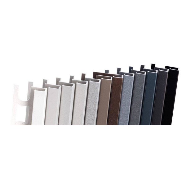 Profilpas tegelprofiel Proangle Q Grigio Antico a 270 cm, aluminium gecoat