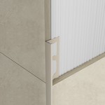Profilpas tegelprofiel Proangle Greige a 270 cm, aluminium gecoat