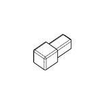 Profilpas hoek tbv tegelprofiel Proangle Q a 270 cm, aluminium gecoat, afname per 5 stuks