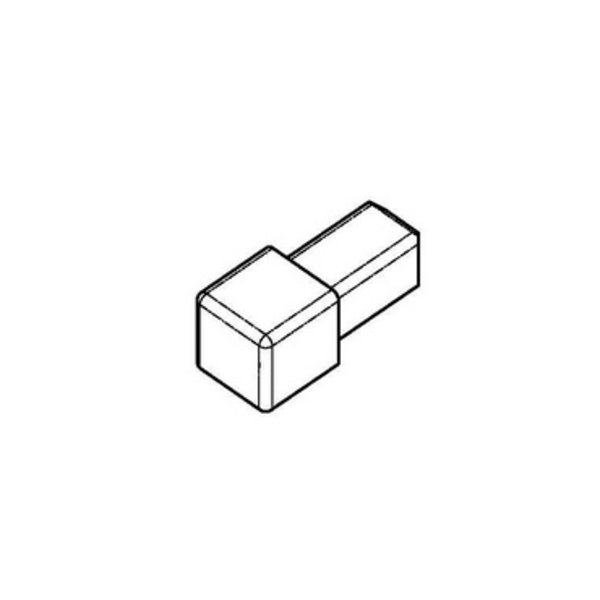 Profilpas hoek tbv tegelprofiel Proangle Q a 270 cm, aluminium gecoat, afname per 5 stuks