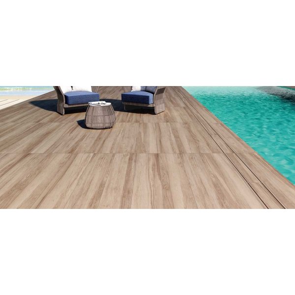 Ermes Aurelia OUTDOOR Hickory honey 30x120,8 cm, afname per doos van 0,72 m²