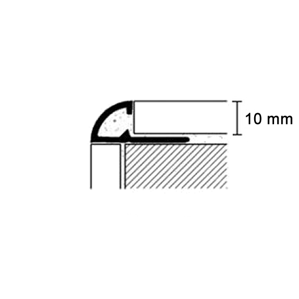 Profilpas PVC tegelprofiel beige a 270 cm