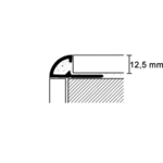 Profilpas PVC tegelprofiel beige a 270 cm