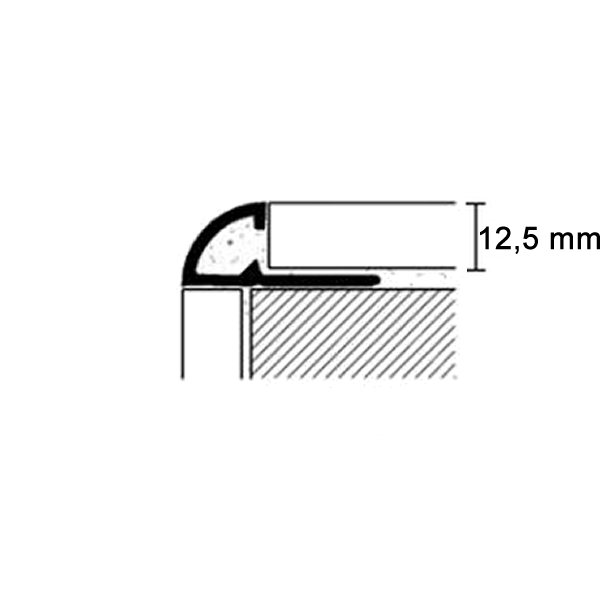 Profilpas PVC tegelprofiel beige a 270 cm