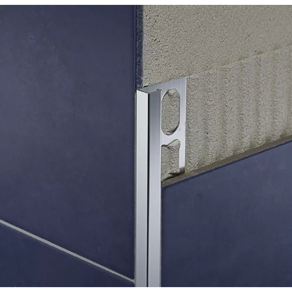 Profilpas tegelprofiel Proangle Q mat zilver a 270 cm, geanodiseerd aluminium