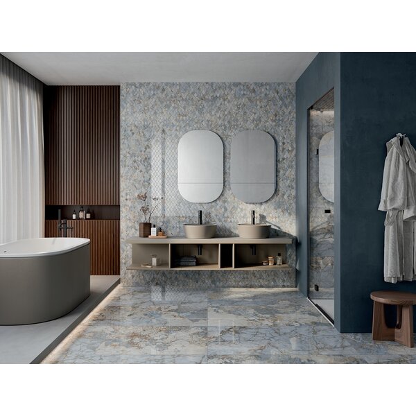 La Fabbrica AVA Gemstone 179031 Ocean mat 60x120, afname per doos van 1,44 m²