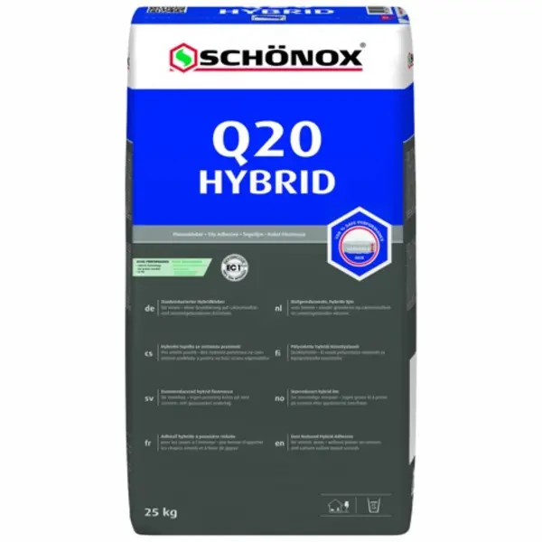 Schonox Q20 Hybrid Poedertegellijm grijs 25kg