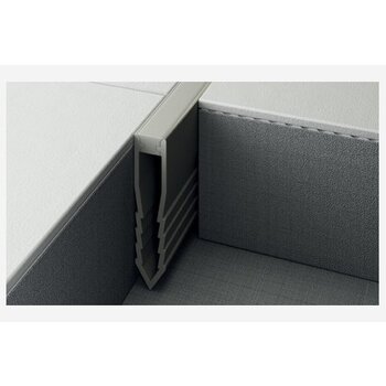 Protiler dilatatieprofiel PVC grijs met grijze inleg a 270 cm