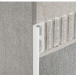 Profilpas tegelprofiel Proangle Pure White a 270 cm, aluminium gecoat