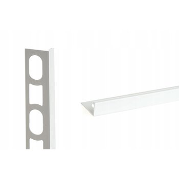 Profilpas tegelprofiel Proangle Pure White a 270 cm