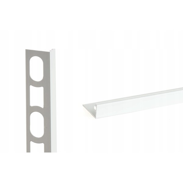 Profilpas tegelprofiel Proangle Pure White a 270 cm, aluminium gecoat