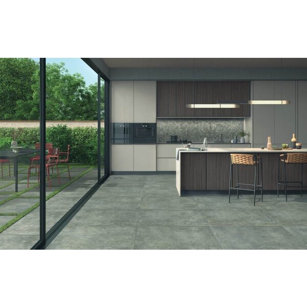 Castelvetro Industrial Piombo 100x100, afname per doos van 2 m²