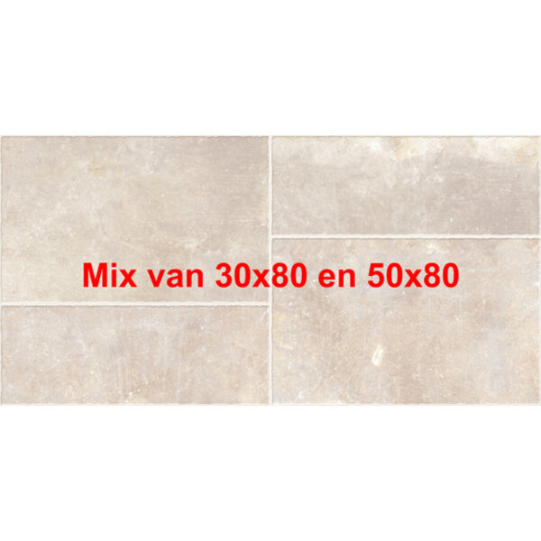 Carriere du Kronos Mix Bruges Lappato Module, afname per doos van 1,28 m²