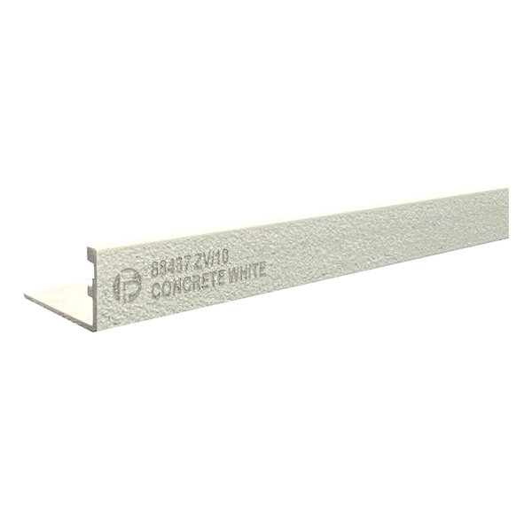 Profilpas tegelprofiel Proangle Concrete White a 270 cm, aluminium gecoat