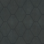 Metallique 31,1X32,2 Noir mozaiek hexagon, afname per doos van 9 stuks