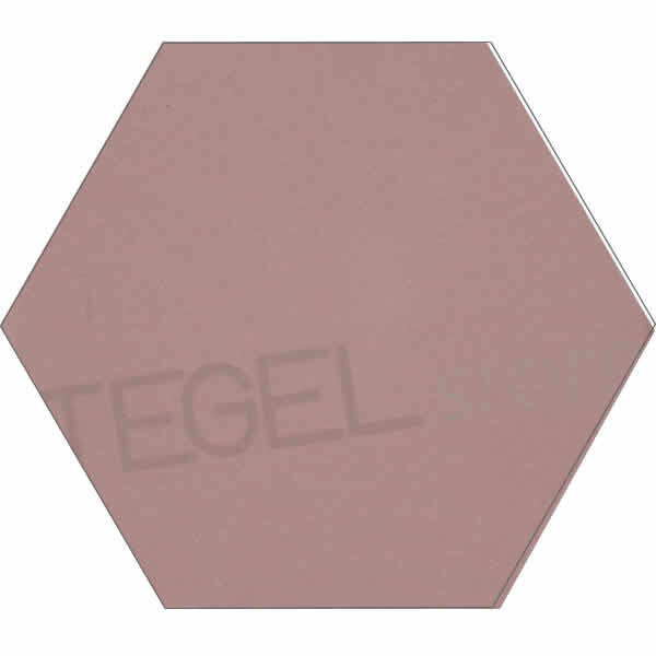 TopCer L4419 Pink Hexagon 10 cm, afname per doos van 0,92 m²