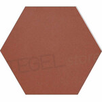 TopCer L4420 Brick Red Hexagon 10 cm, afname per doos van 0,92 m²