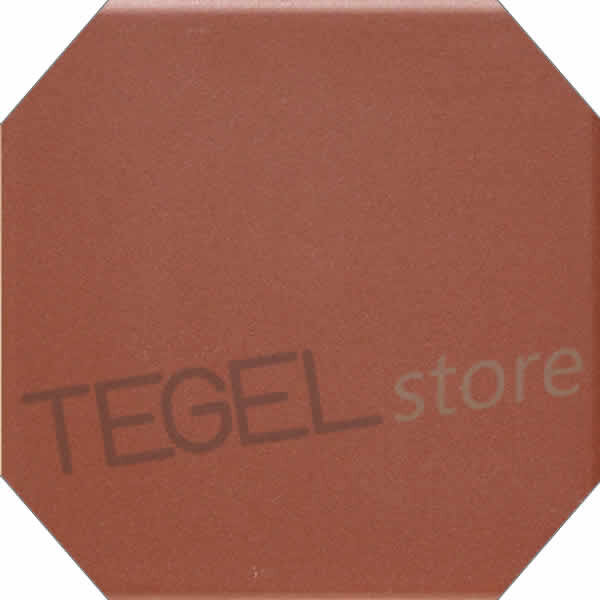 TopCer L4420 Brick Red Octagon 10x10 cm, afname per doos van 1 m²