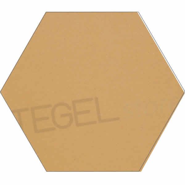 TopCer L4421 Ochre Yellow Hexagon 10 cm, afname per doos van 0,92 m²