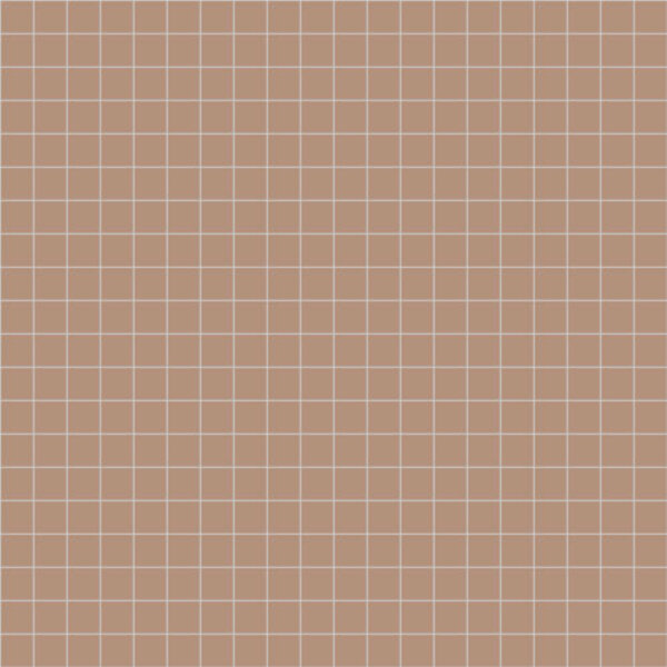 Winckelmans Squares 5x5 cm, vlak op net, vieux rose (RSV), 5 mm dik, afname per doos van 1 m²
