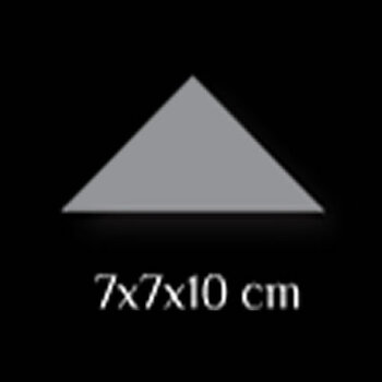 Winckelmans Triangle 7x7x10 cm, vlak, rechthoekige driehoek, all colours (All Colours) a 0,123 m²