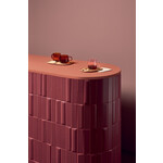 41ZERO42 Biscuit Waves Bordeaux 5x20, afname per doos van 0,46 m²