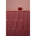 41ZERO42 Biscuit Waves Bordeaux 5x20, afname per doos van 0,46 m²