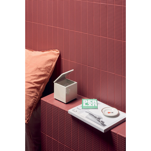 41ZERO42 Biscuit Stud Bordeaux 5x20, afname per doos van 0,44 m²