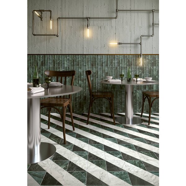 41ZERO42 Dandy Flag Black White 18,6x18,6, afname per doos van 0,45 m²