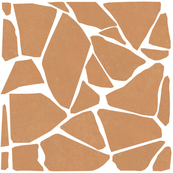 41ZERO42 Nok Terra Crock Mosaic 40x40, afname per doos van 4 stuks