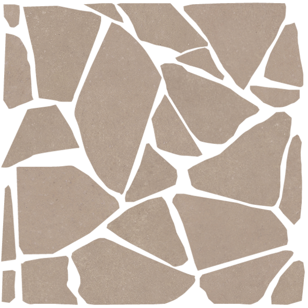 41ZERO42 Nok Taupe Crock Mosaic 40x40, afname per doos van 4 stuks