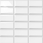 Metrotegel wit glans 7,5x15, afname per doos van 0.68 m²