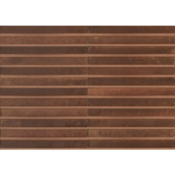 Marazzi Lume 6x24 MP9K Caramel 3D Rake, afname per doos van 0,72 m²