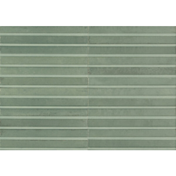 Marazzi Lume 6x24 MP9C Turquoise 3D Rake, afname per doos van 0,72 m²