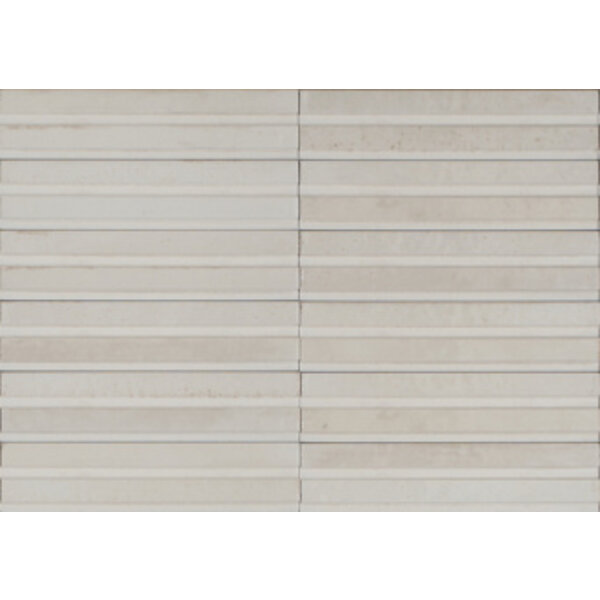 Marazzi Lume 6x24 MP9M Bone 3D Rake, afname per doos van 0,72 m²