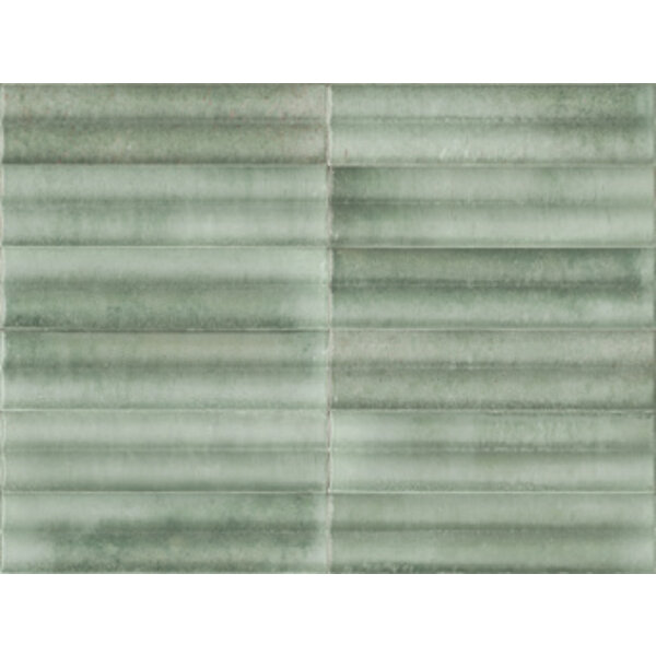 Marazzi Lume 6x24 MP9C Turquoise 3D Swing, afname per doos van 0,72 m²