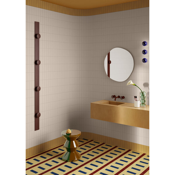 Quintessenza Färgblock Bianco Lucido 5x15, afname per doos van 0,6 m²