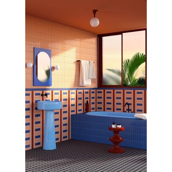 Quintessenza Färgblock Oceano Lucido 5x15, afname per doos van 0,6 m²