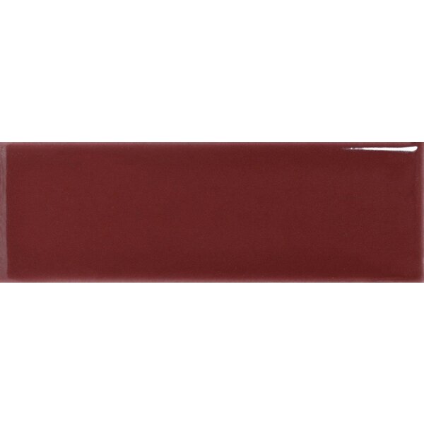 Quintessenza Färgblock Borgogna Lucido 5x15, afname per doos van 0,6 m²