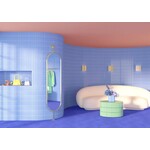 Quintessenza Färgblock Cielo Matt 5x15, afname per doos van 0,6 m²