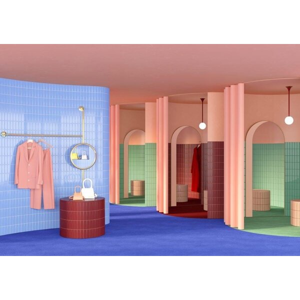 Quintessenza Färgblock Cannella Matt 5x15, afname per doos van 0,6 m²