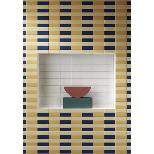 Quintessenza Färgblock Champagne Matt 5x15, afname per doos van 0,6 m²