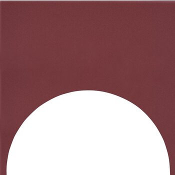 Quintessenza Färgblock Decoro Cirkel-Out Borgogna Matt 15x15 set van 12