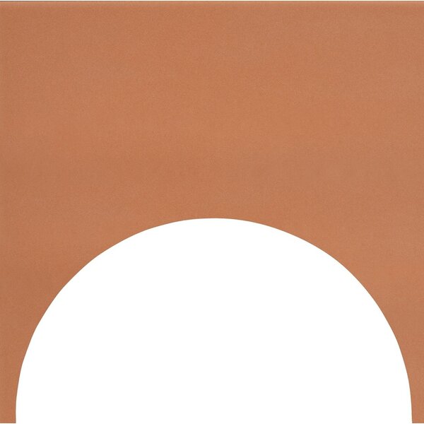 Quintessenza Färgblock Decoro Cirkel-Out Arancio Matt 15x15 set van 12