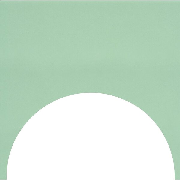 Quintessenza Färgblock Decoro Cirkel-Out Menta Matt 15x15 set van 12