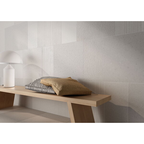 41ZERO42 Otto Bianco Graffio 60x60, afname per doos van 1,08 m²