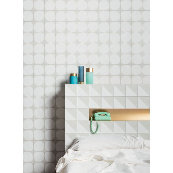41ZERO42 Futura Drop White mat 15x15, afname per doos van 0,5 m²