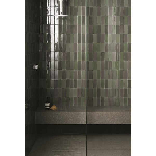 41ZERO42 Cosmo Brick Lux Verde 6,5x15, afname per doos van 1 m²