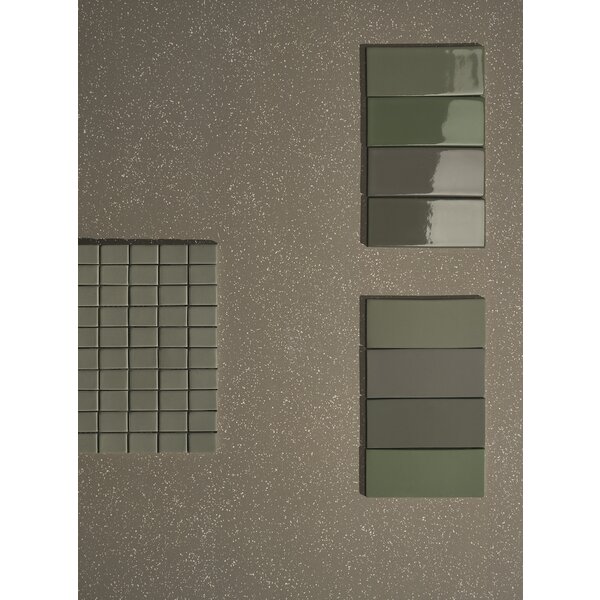41ZERO42 Cosmo Brick Matte Verde 6,5x15, afname per doos van 1 m²