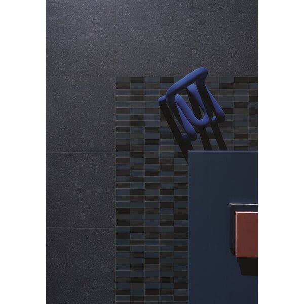 41ZERO42 Cosmo Brick Matte Blu-Nero 6,5x15, afname per doos van 1 m²